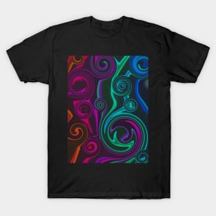 Random LIQUIFY Pattern T-Shirt